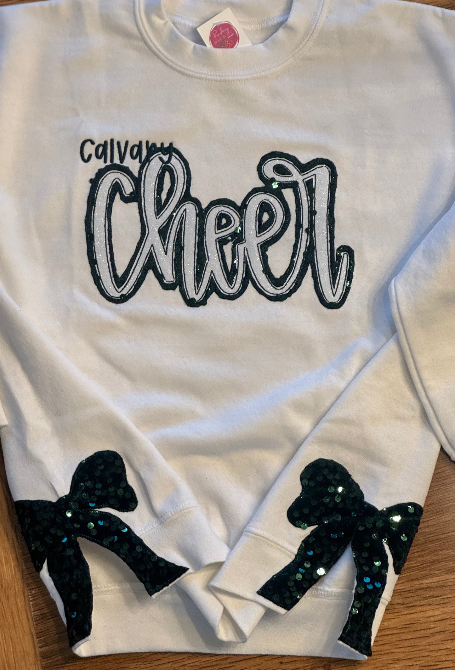 Cheer Sweatshirt with Side Bows